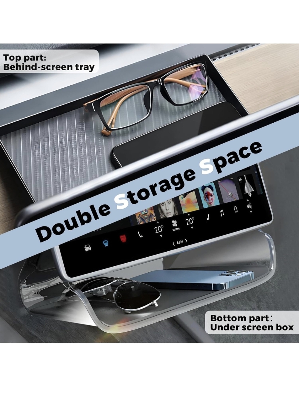 NIB TESLA MODEL 3 SCREEN STORAGE - Picture 3 of 8